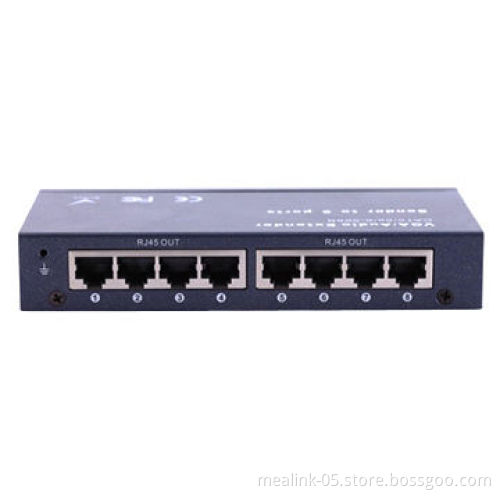 1 to 8 VGA Extender, 100M/200M/300M Optional